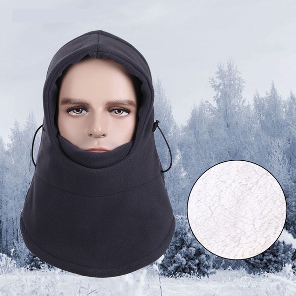 windproof fleece hood cs mask thick warm snow cap mask winter outdoor riding #@%, Black
windproof fleece hood cs mask thick warm snow cap mask winter outdoor riding #@%, Black