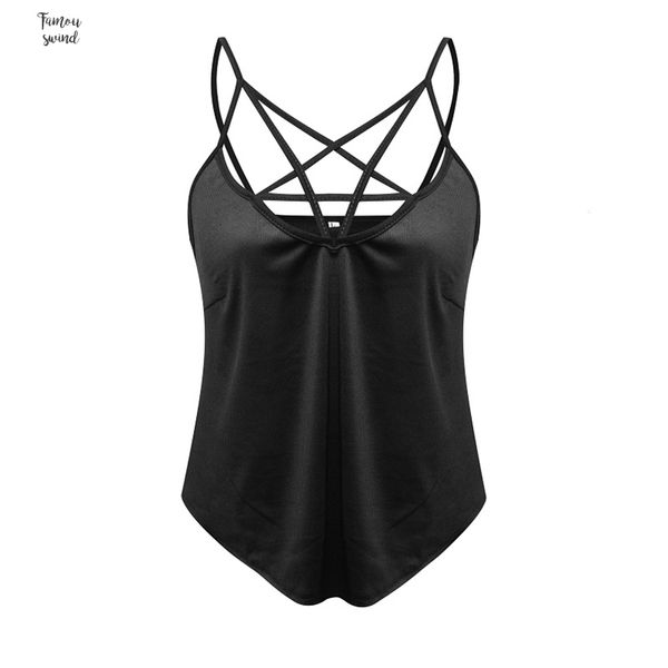 short crop for gothic girl sleeveless shape howllow out ribbed vest summer backless casual pentagram tank, White
short crop for gothic girl sleeveless shape howllow out ribbed vest summer backless casual pentagram tank, White