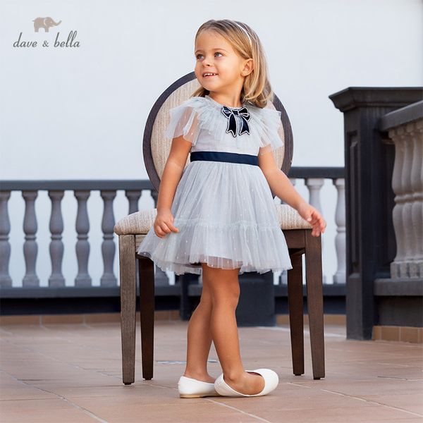 db13090 dave bella summer baby girl's princess bow solid mesh dress children party fashion dress kids infant lolita clothes, Red;yellow
db13090 dave bella summer baby girl's princess bow solid mesh dress children party fashion dress kids infant lolita clothes, Red;yellow