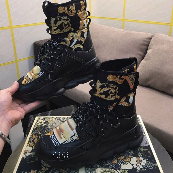 Chain Reaction 2 Mens High Top Sock Boots Fashion Boot Womens Luxury Brand Casual Designer Shoes With Box Size 36-45
Chain Reaction 2 Mens High Top Sock Boots Fashion Boot Womens Luxury Brand Casual Designer Shoes With Box Size 36-45