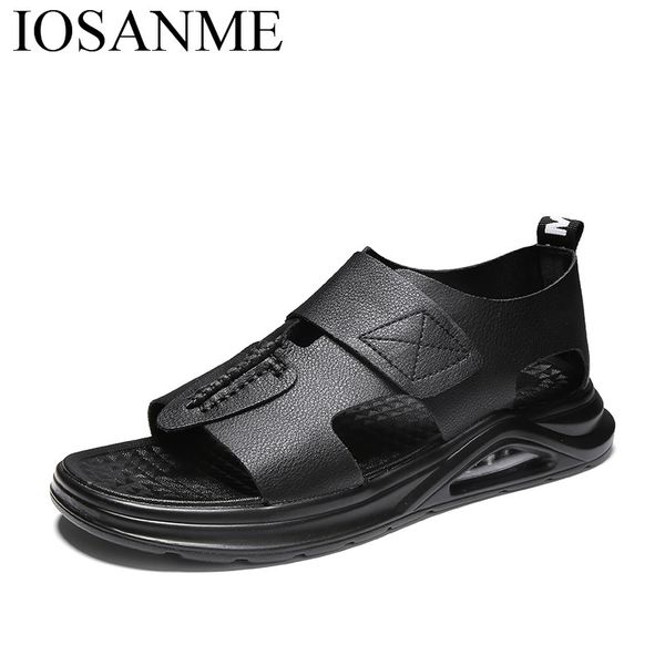 summer men leather dress sandals italian male beach work breathable moccasins homme elegant flats for man, Black
summer men leather dress sandals italian male beach work breathable moccasins homme elegant flats for man, Black