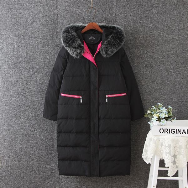 5xl women winter dwon coat long jacket parkas natural fur hooded outwear female snow overcoat warm thicken 2018 big size new, Black
5xl women winter dwon coat long jacket parkas natural fur hooded outwear female snow overcoat warm thicken 2018 big size new, Black