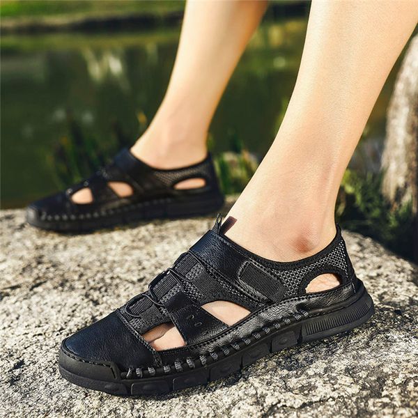 2020 summer fashion mens round toe outdoor flats athletic slip-on casual beach solid shoes hiking sandals sewing, Black
2020 summer fashion mens round toe outdoor flats athletic slip-on casual beach solid shoes hiking sandals sewing, Black