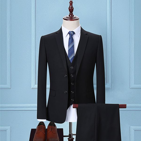period and the han edition cultivate morality men's suit black clothing overalls business casual dress the groom dress, White;black
period and the han edition cultivate morality men's suit black clothing overalls business casual dress the groom dress, White;black