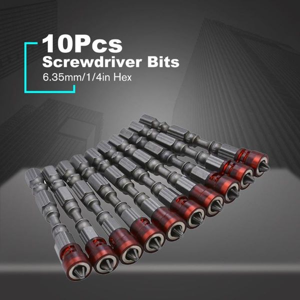 10pcs ph2 magnetic cross screwdriver bits set 1/4" hex shank plasterboard drywall s2 alloy electric power driver bits
10pcs ph2 magnetic cross screwdriver bits set 1/4" hex shank plasterboard drywall s2 alloy electric power driver bits