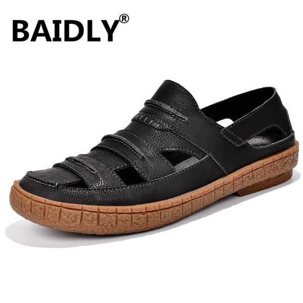 fashion new mens gladiator sandals summer genuine leather sandals roman style mens summer outdoor sneakers, Black
fashion new mens gladiator sandals summer genuine leather sandals roman style mens summer outdoor sneakers, Black