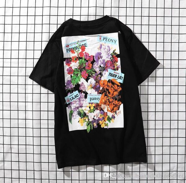 19ss designer floral t-shirt short sleeve round collar green plant pink sakura peony black o butterfly f, White;black
19ss designer floral t-shirt short sleeve round collar green plant pink sakura peony black o butterfly f, White;black