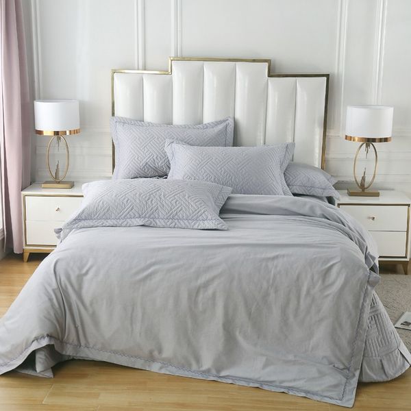 egyptian cotton soft duvet cover set with quilted cotton bedspread pillowshams king size 4pcs bedding set
egyptian cotton soft duvet cover set with quilted cotton bedspread pillowshams king size 4pcs bedding set
