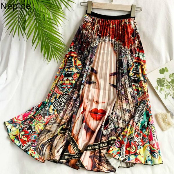 neploe cartoon character print skirts women fashion chiffon pleated skirt elastic waist big swing jupe 43589, Black
neploe cartoon character print skirts women fashion chiffon pleated skirt elastic waist big swing jupe 43589, Black