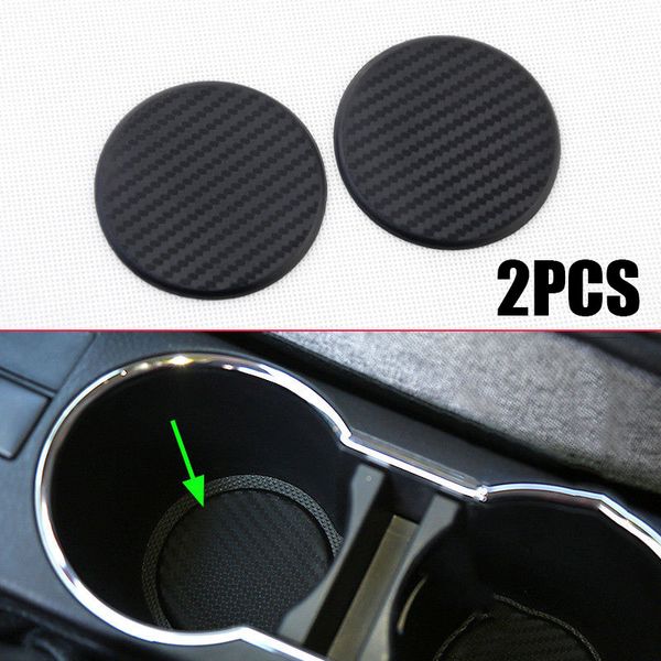 2pcs 62mm black carbon fiber look car anti-slip water cup sticker pad auto vehicle water cup slot mats car accessories
2pcs 62mm black carbon fiber look car anti-slip water cup sticker pad auto vehicle water cup slot mats car accessories