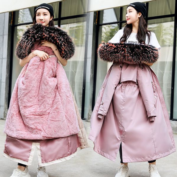 women parkas winter big fur jacket coat jacket causal female warm thicken long hooded cotton padded parkas, Black
women parkas winter big fur jacket coat jacket causal female warm thicken long hooded cotton padded parkas, Black