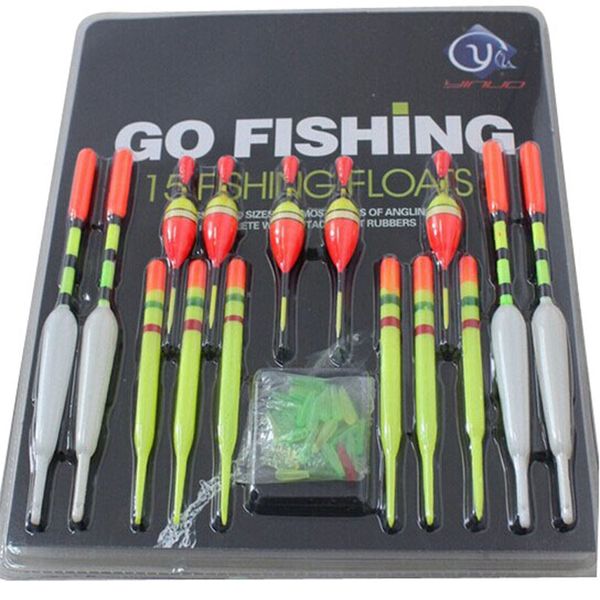 15pcs/ set assorted sizes lot fishing lure floats bobbers slip drift tube vertical buoy sea lake fishing floats 21
15pcs/ set assorted sizes lot fishing lure floats bobbers slip drift tube vertical buoy sea lake fishing floats 21