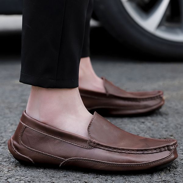genuine leather boat shoes men fashion soft male loafers set foot driving shoes men moccasins loafers male footwear hc-574, Black
genuine leather boat shoes men fashion soft male loafers set foot driving shoes men moccasins loafers male footwear hc-574, Black
