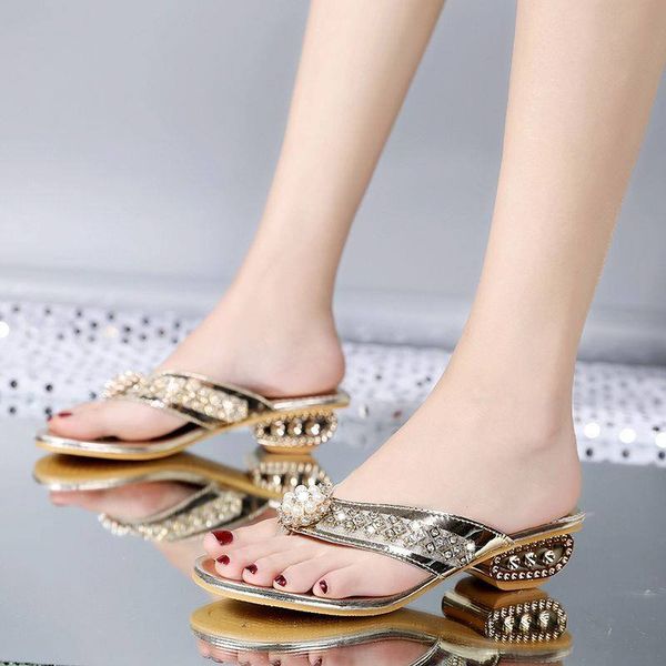 slippers women sandals summer pearl rhinestones thong flip flop casual hoof heels shoes girls outdoor open toe, Black
slippers women sandals summer pearl rhinestones thong flip flop casual hoof heels shoes girls outdoor open toe, Black