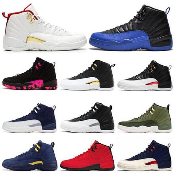 gym red 12 12s basketball shoes men bulls michigan the master black white gamma blue mens trainer sports sneakers size 40-47
gym red 12 12s basketball shoes men bulls michigan the master black white gamma blue mens trainer sports sneakers size 40-47