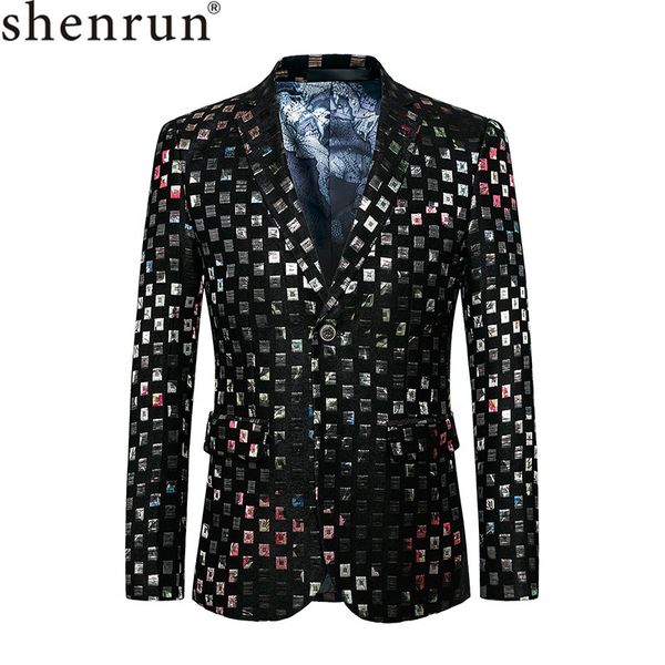 shenrun men jacket blazer fashion print pattern blazers casual slim fit groom suit jackets party prom stage costume, White;black
shenrun men jacket blazer fashion print pattern blazers casual slim fit groom suit jackets party prom stage costume, White;black