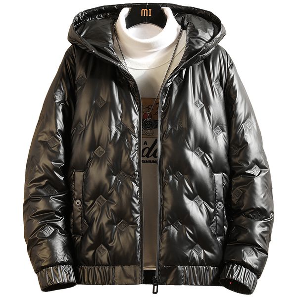 men's 2019 large size m-5xl winter jacket new hooded collar thickened bright side bright leather down jacket/ winter jacket, Black
men's 2019 large size m-5xl winter jacket new hooded collar thickened bright side bright leather down jacket/ winter jacket, Black