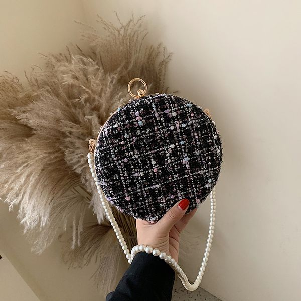 circular fashion cotton and linen shoulder bag pearl chain women's crossbody messenger bags ladies purse female round handbag
circular fashion cotton and linen shoulder bag pearl chain women's crossbody messenger bags ladies purse female round handbag