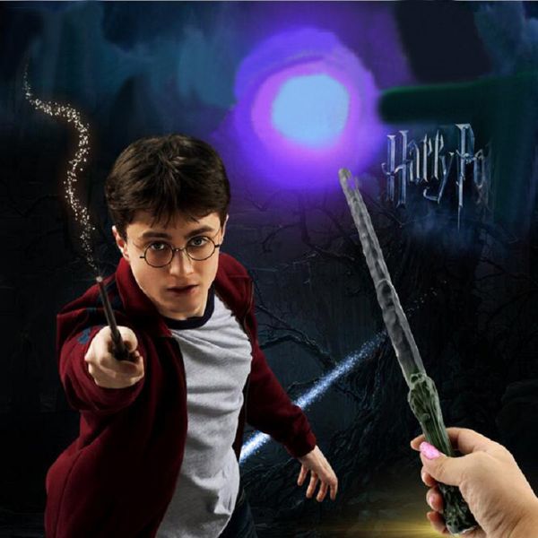 

harry potter flashing props school magic led light wand anime figure toy children halloween party show gift luminous props kids bithday toys