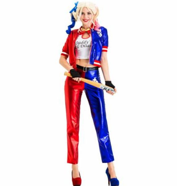 halloween uniform for women suits clown clothing cosplay costume designer and pants 3pcs suit harley quinn clothing size s-2xl optional, Black;red
halloween uniform for women suits clown clothing cosplay costume designer and pants 3pcs suit harley quinn clothing size s-2xl optional, Black;red