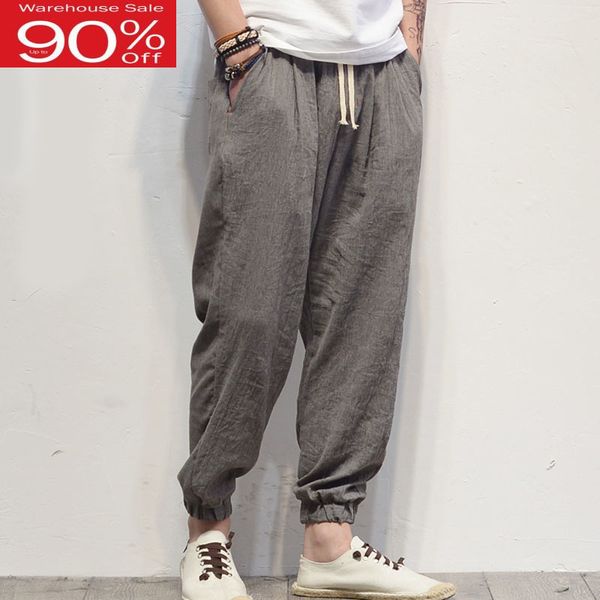 men linen thin 2020 new spring and autumn chinese style bloomers pants male loose casual beam trousers black gray
men linen thin 2020 new spring and autumn chinese style bloomers pants male loose casual beam trousers black gray