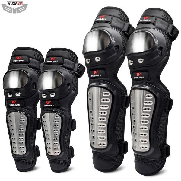 wosawe 4pcs/set stainless steel elbow knee pads motorcycle knee pad armor moto racing protective gear protector guards
wosawe 4pcs/set stainless steel elbow knee pads motorcycle knee pad armor moto racing protective gear protector guards