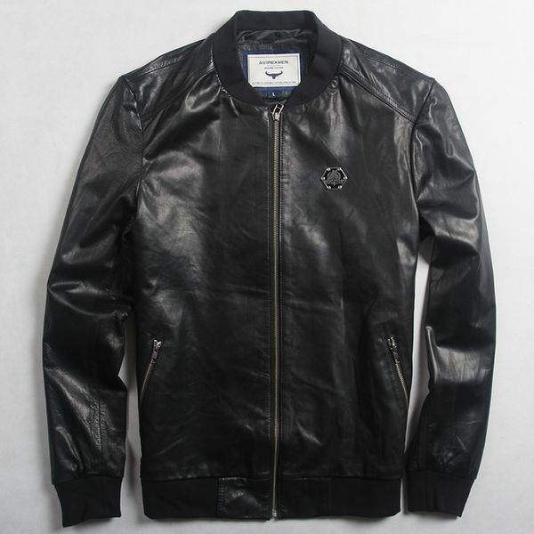 spring avirexmen men's genuin jackets and coats fashion badge leather bomber men casual baseball jacket male, Black
spring avirexmen men's genuin jackets and coats fashion badge leather bomber men casual baseball jacket male, Black