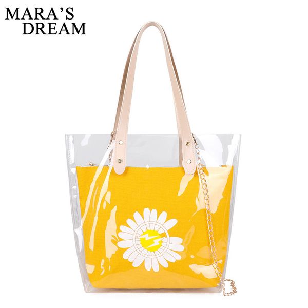 mara's dream 2020 new summer small daisy combination bag student girl zipper transparent jelly bag shoulder portable crossbody b 
mara's dream 2020 new summer small daisy combination bag student girl zipper transparent jelly bag shoulder portable crossbody b