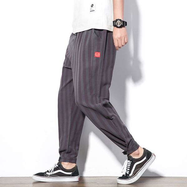 stripes pants men 2019 summer ankle-length linen cotton harem joggers casual loose sweatpants men pants, Black
stripes pants men 2019 summer ankle-length linen cotton harem joggers casual loose sweatpants men pants, Black