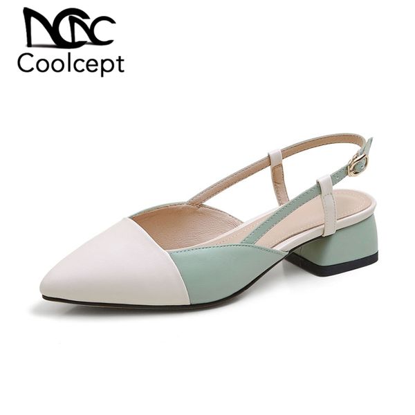 coolcept plus size 31-43 women sandals shoes fashion metal buckle slingbacks shoes women modern square heels strap toe footwear, Black
coolcept plus size 31-43 women sandals shoes fashion metal buckle slingbacks shoes women modern square heels strap toe footwear, Black