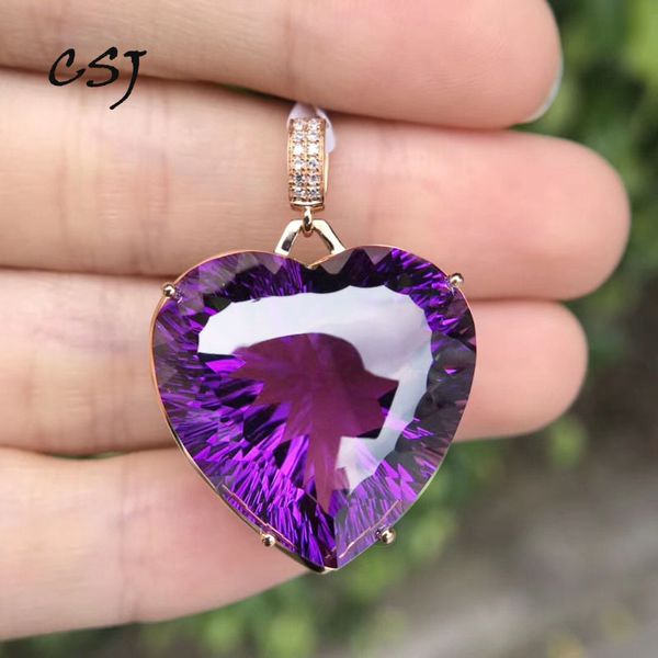 csj 14k gold with natural amethyst and citrine noble pendants necklace engagement party for woman gift fine jewelry fashion, Silver
csj 14k gold with natural amethyst and citrine noble pendants necklace engagement party for woman gift fine jewelry fashion, Silver