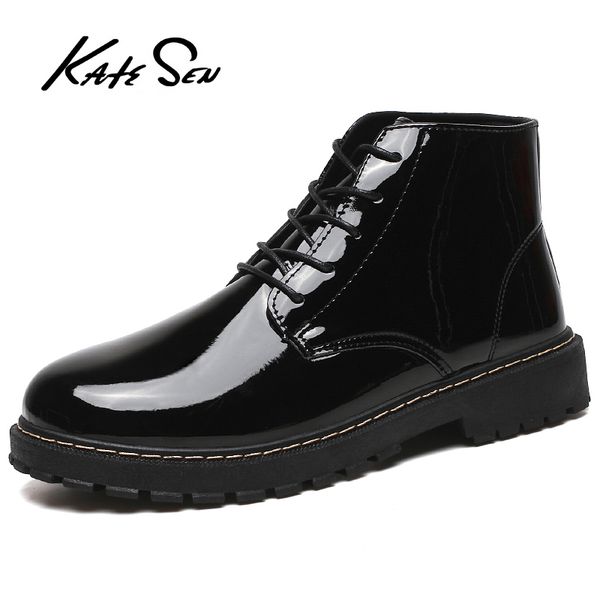 katesen new men boots ankle boots fashion men's cow suede leather quality slip ons motorcycle warm men's big size 46, Black
katesen new men boots ankle boots fashion men's cow suede leather quality slip ons motorcycle warm men's big size 46, Black