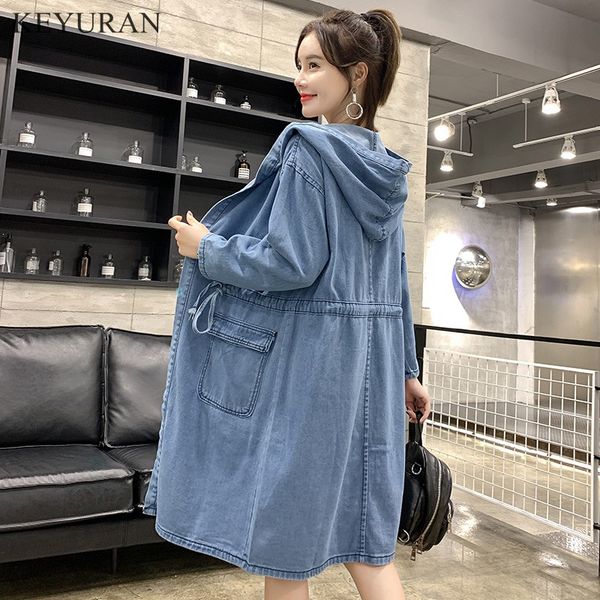 2019 spring women jeans outwear casual denim blue jackets female long sleeve oversized drawstring hooded coat cardigan 2858, Black;brown
2019 spring women jeans outwear casual denim blue jackets female long sleeve oversized drawstring hooded coat cardigan 2858, Black;brown