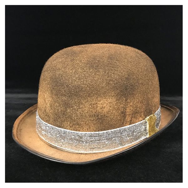 women gold steampunk bowler hat retro lolita glasses topper top hats shower fedora cosplay magician billycock groom hat, Blue;gray
women gold steampunk bowler hat retro lolita glasses topper top hats shower fedora cosplay magician billycock groom hat, Blue;gray