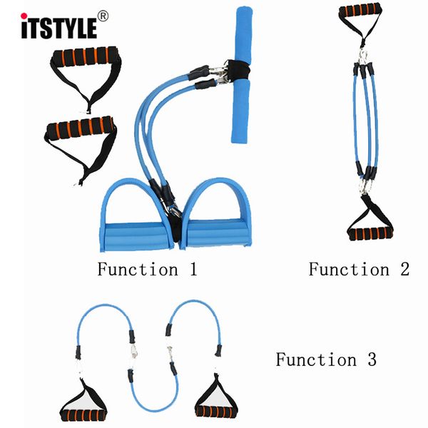 resistance bands itstyle men and women 3-functional fitness equipment three tubes pedal puller sit-ups ab trainer yoga pull rope
resistance bands itstyle men and women 3-functional fitness equipment three tubes pedal puller sit-ups ab trainer yoga pull rope