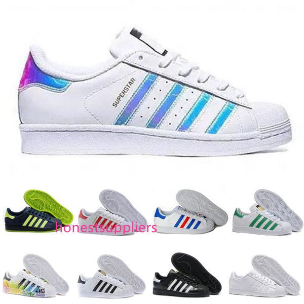 superstar original white hologram iridescent junior gold superstars sneakers originals super star women men sport shoes 36-44
superstar original white hologram iridescent junior gold superstars sneakers originals super star women men sport shoes 36-44