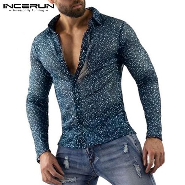 incerun men fashion mesh shirts casual long sleeve lapel camisa man transparent party blouse nightclub streewear blusas 5xl, White;black
incerun men fashion mesh shirts casual long sleeve lapel camisa man transparent party blouse nightclub streewear blusas 5xl, White;black