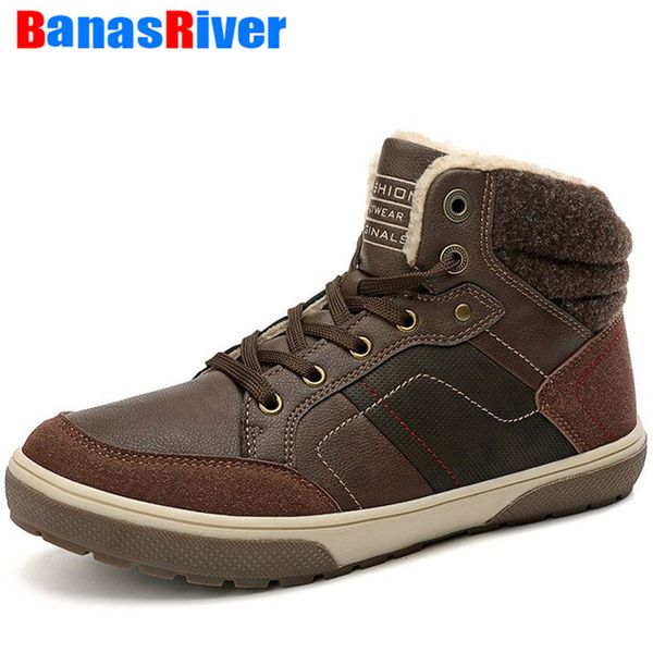 outdoor fashion sneakers men winter snow boots super warm plush fur male flat ankle non-slip casual shoes, Black
outdoor fashion sneakers men winter snow boots super warm plush fur male flat ankle non-slip casual shoes, Black