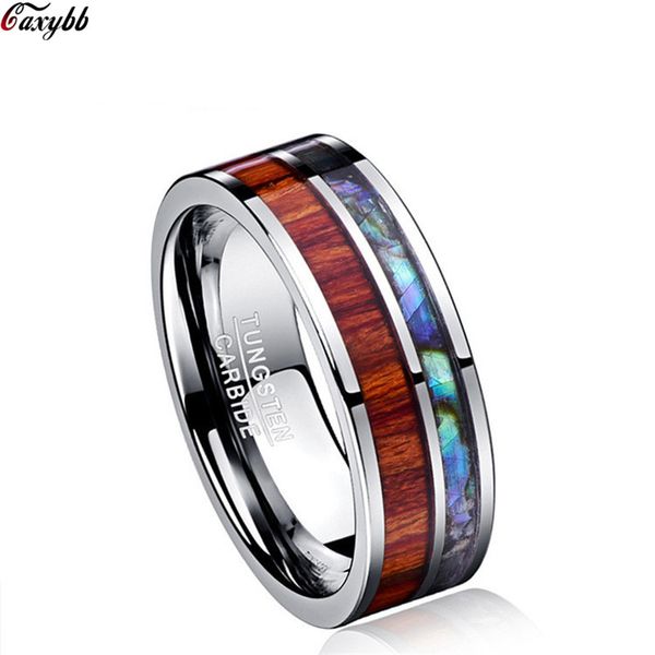 wood inlay titanium steel rings for men 8 mm abalone shell tungsten carbide ring fashion male jewelry accessory, Slivery;golden
wood inlay titanium steel rings for men 8 mm abalone shell tungsten carbide ring fashion male jewelry accessory, Slivery;golden
