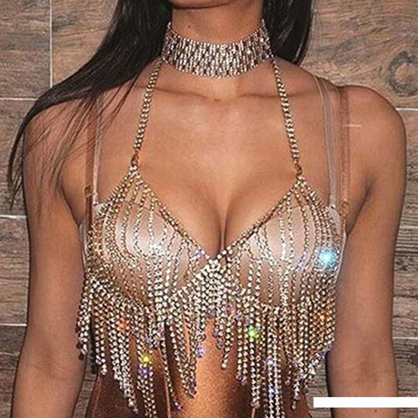 stylish women shiny crystal rhinestone mesh body bra bikini suit charm women transparent panties body chest chain jewelry, Slivery;golden
stylish women shiny crystal rhinestone mesh body bra bikini suit charm women transparent panties body chest chain jewelry, Slivery;golden