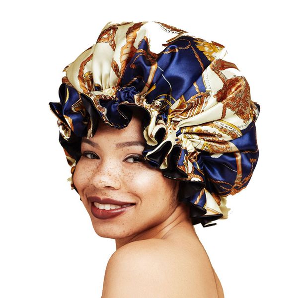 europe and america bonnet women night sleep cap satin lining soft extra large head wear lady headwrap hair care hat wholesale, Blue;gray
europe and america bonnet women night sleep cap satin lining soft extra large head wear lady headwrap hair care hat wholesale, Blue;gray