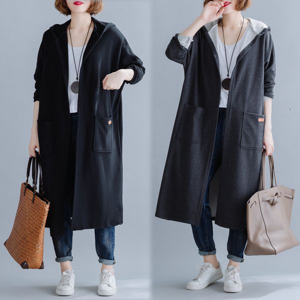 hooded windbreaker jacket women spring loose long autumn coat female cardigan plus size outerwear & coats basic jackets fashion, Tan;black
hooded windbreaker jacket women spring loose long autumn coat female cardigan plus size outerwear & coats basic jackets fashion, Tan;black