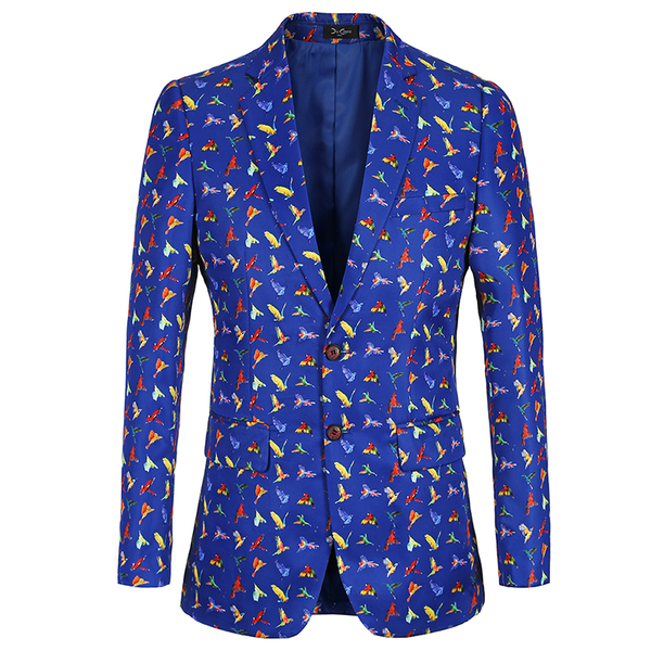 new brand 3d print bird men jacket casual party slim fit blazer men vintage luxury design suits blazers casual blazer masculino, White;black
new brand 3d print bird men jacket casual party slim fit blazer men vintage luxury design suits blazers casual blazer masculino, White;black