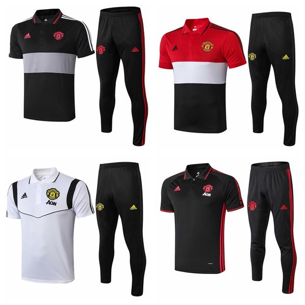 19 20 manchester polo short sleeve shirt trousers united pogba soccer training suit 2019 rashford lukaku man football polo shirts tracksuit, Gray;blue
19 20 manchester polo short sleeve shirt trousers united pogba soccer training suit 2019 rashford lukaku man football polo shirts tracksuit, Gray;blue