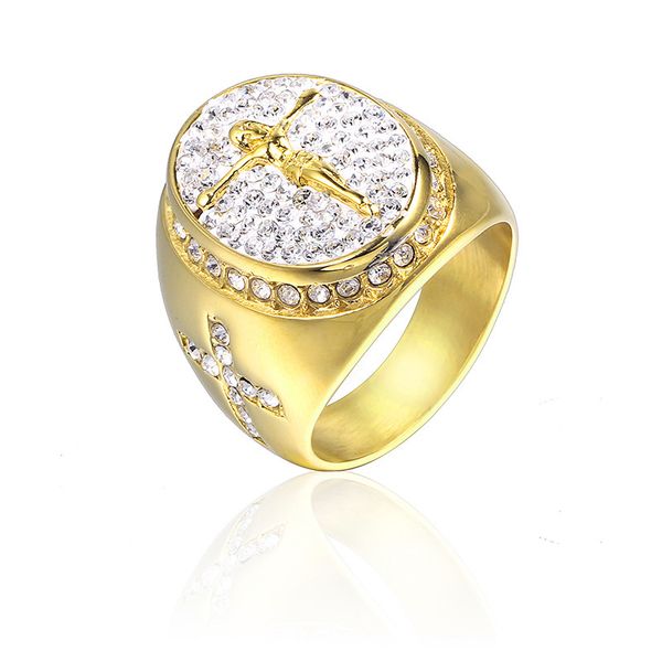 luxury jesus titanium steel rings christian crystal jewelry crucifix argi rings christianity anniversary wedding party gifts, Silver
luxury jesus titanium steel rings christian crystal jewelry crucifix argi rings christianity anniversary wedding party gifts, Silver