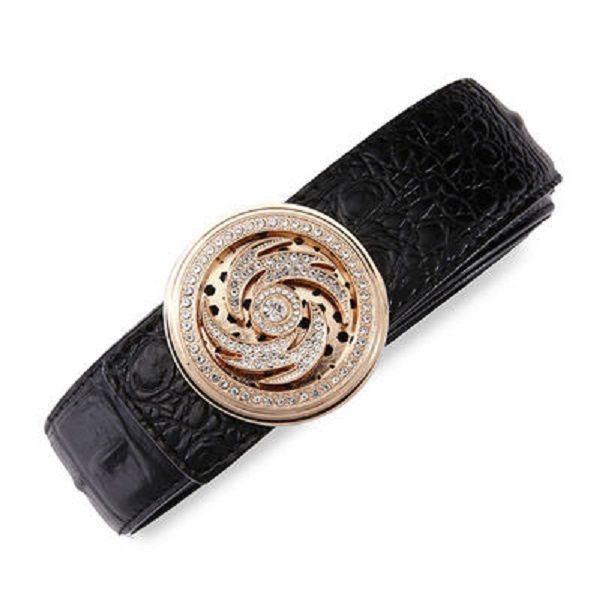 elegant black men designer leather belt new trendy fashion luxury glittering diamonds rotating smooth buckle 125cm 12 models, Black;brown
elegant black men designer leather belt new trendy fashion luxury glittering diamonds rotating smooth buckle 125cm 12 models, Black;brown