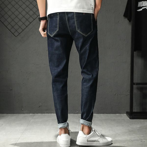 men's jeans 2019 men's new trend casual loose tie elastic feet slim denim trousers a variety of styles large size jeans men, Blue
men's jeans 2019 men's new trend casual loose tie elastic feet slim denim trousers a variety of styles large size jeans men, Blue