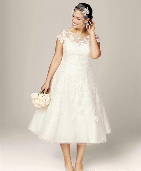 sale fall-winter plus size a-line wedding dresses sheer crew neckline lace appliques illusion zipper back bridal gowns, White
sale fall-winter plus size a-line wedding dresses sheer crew neckline lace appliques illusion zipper back bridal gowns, White