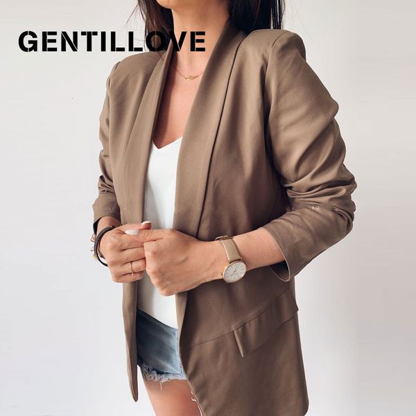 gentillove women autumn long sleeve solid blazer ladies white casual basic jackets office lady turn down collar blazer fashion, White;black
gentillove women autumn long sleeve solid blazer ladies white casual basic jackets office lady turn down collar blazer fashion, White;black