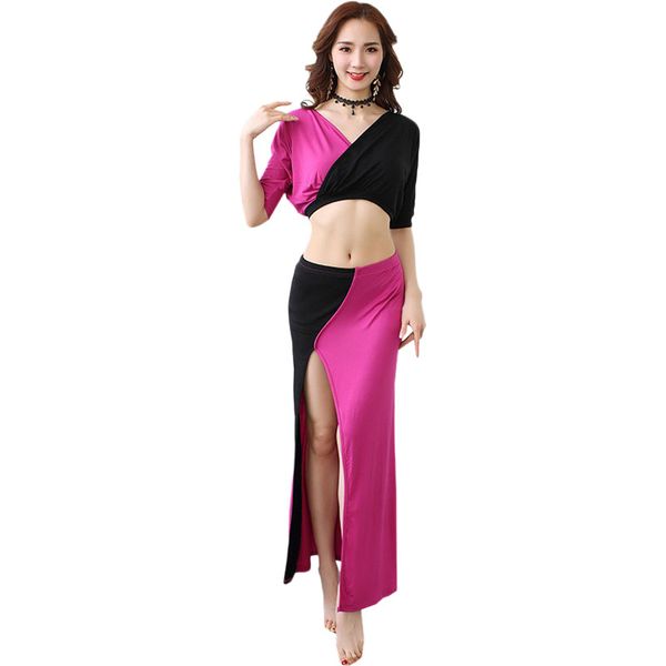 belly dance practice clothes set skirt + skirt patchwork 2019 new clothes loose suit women, Black;red
belly dance practice clothes set skirt + skirt patchwork 2019 new clothes loose suit women, Black;red